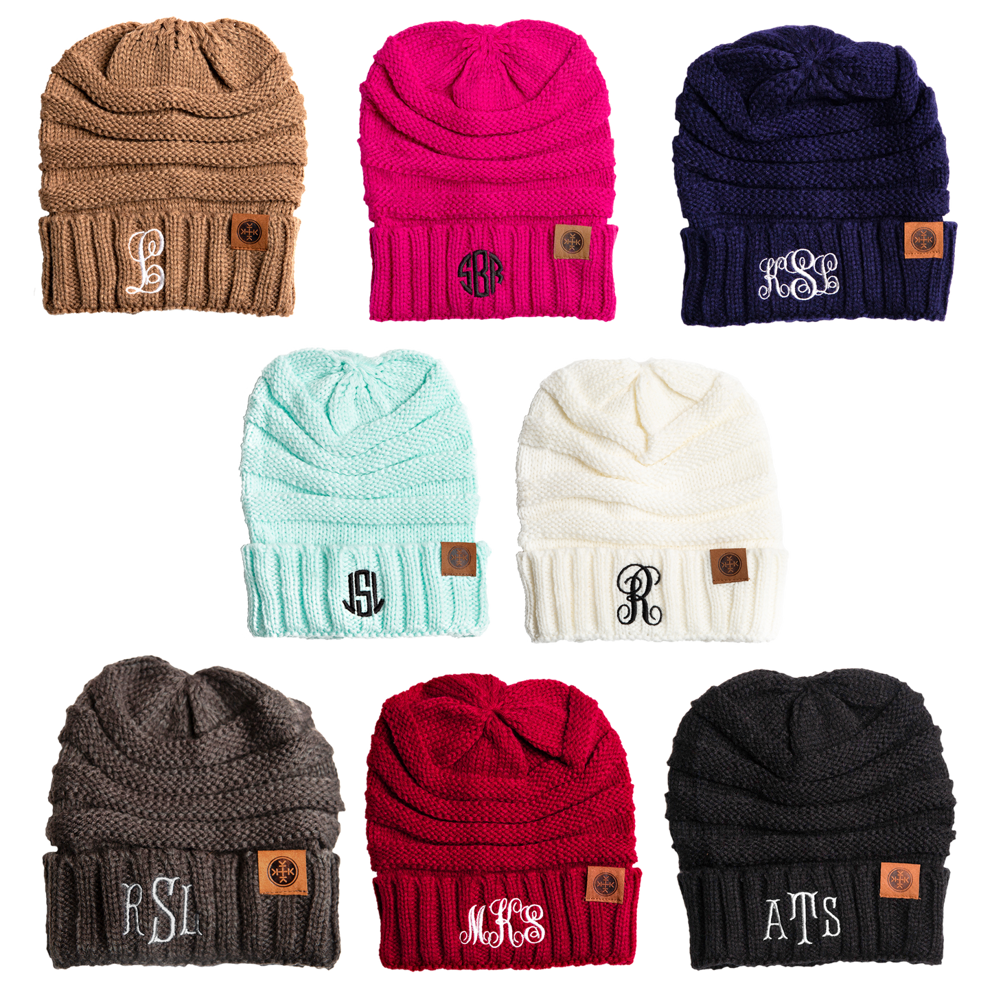 Personalised Adult Monogram Beanie - HBS Inspire Me
