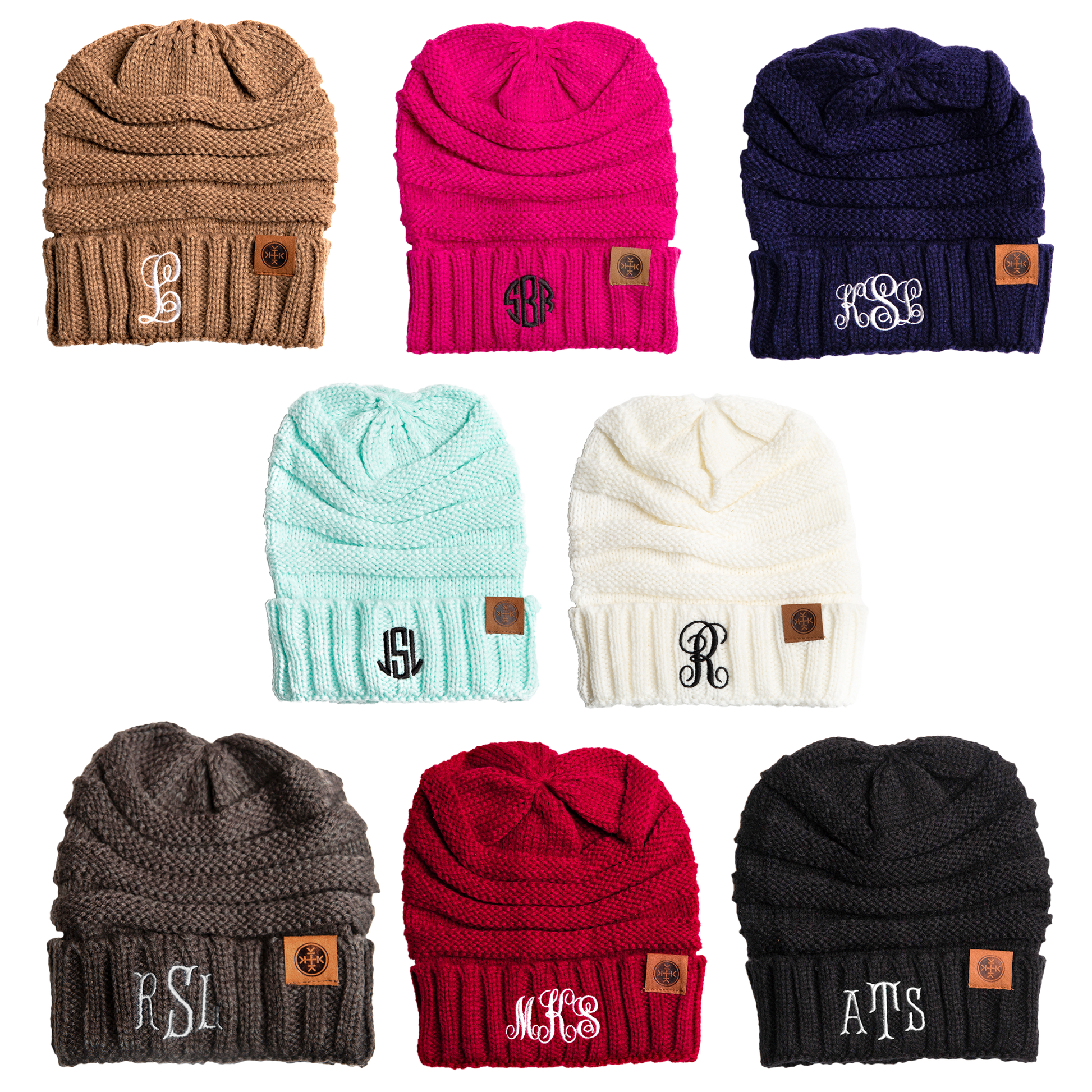 Personalised Adult Monogram Beanie - HBS Inspire Me
