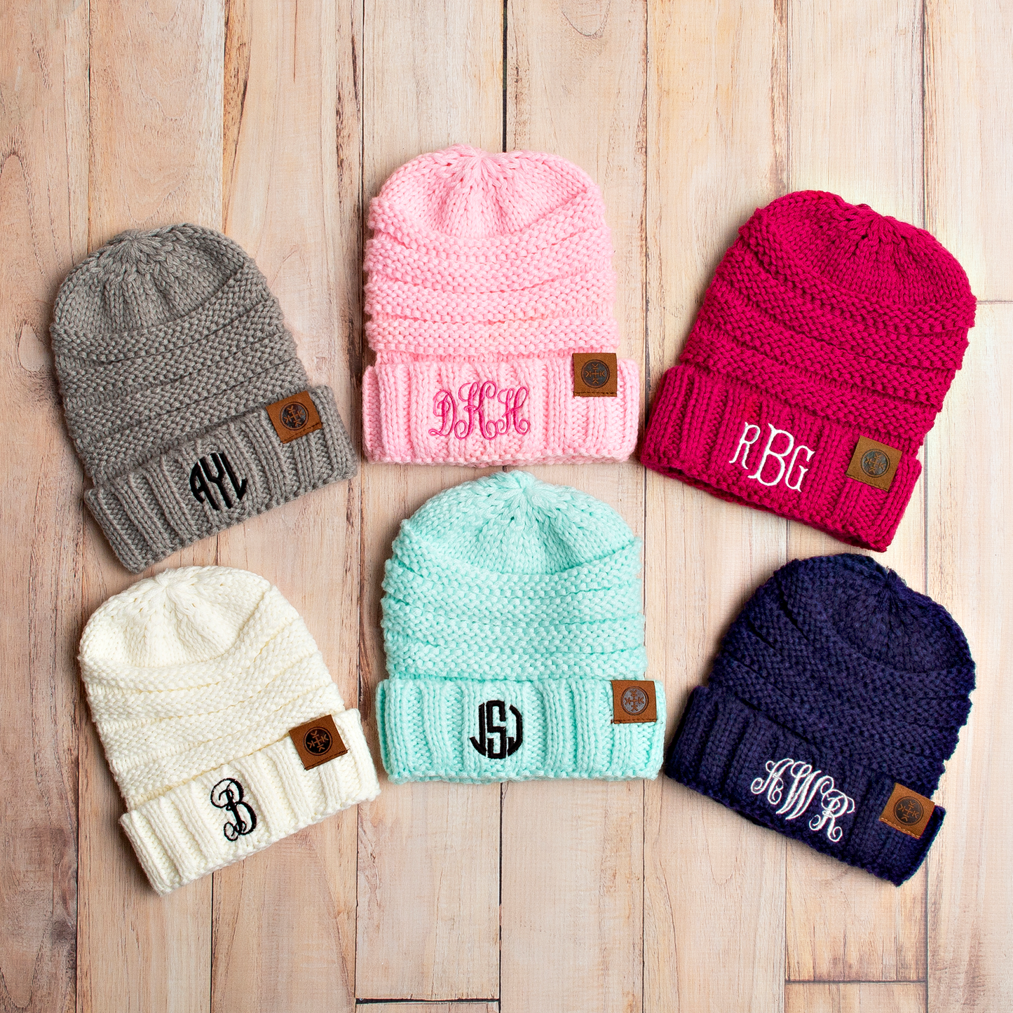 Personalised Monogram Kids Beanies - HBS Inspire Me