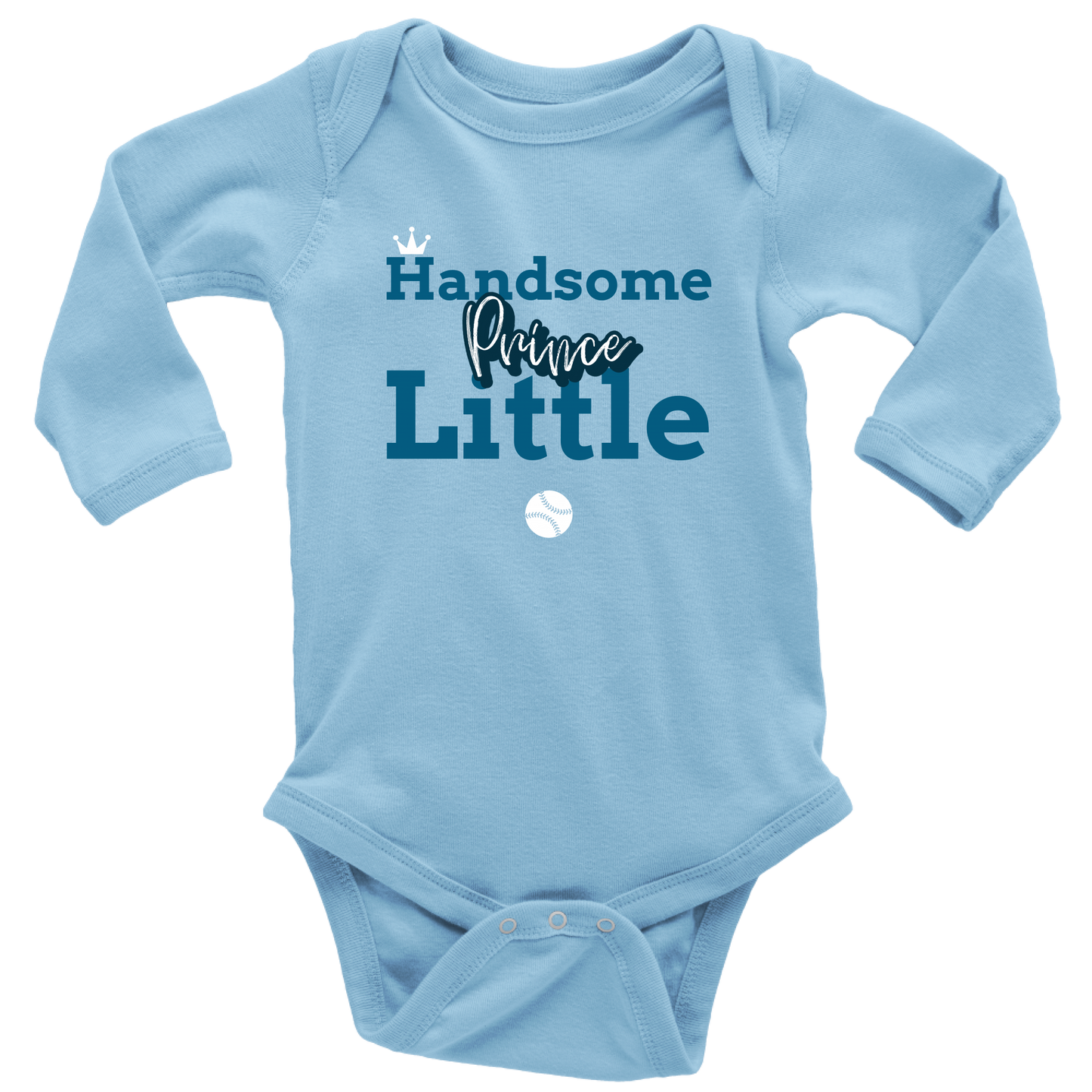 Handsome Little Prince Baby Bodysuit - HBS Inspire Me