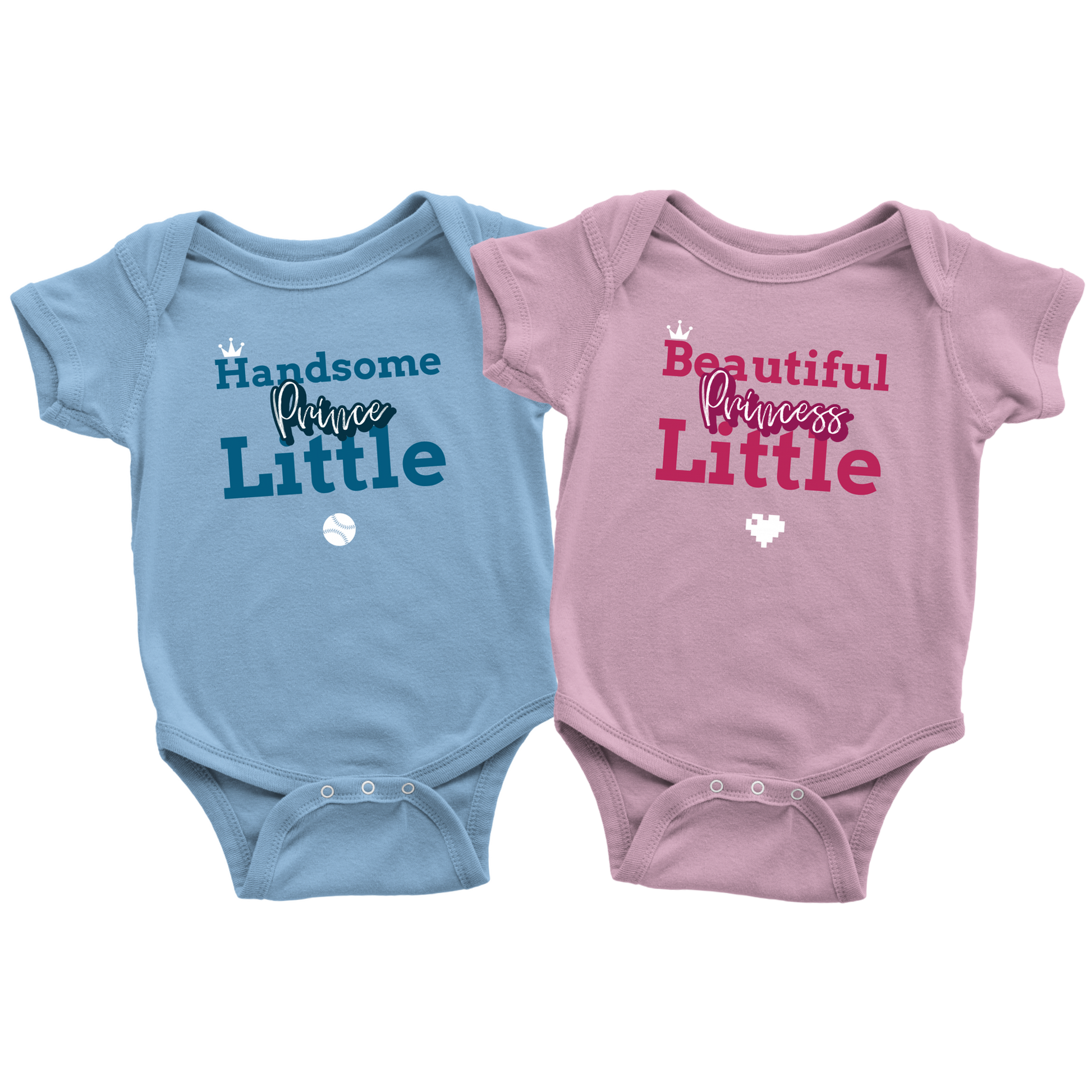 Little Prince/Princess Baby Bodysuit Combo Deal - HBS Inspire Me