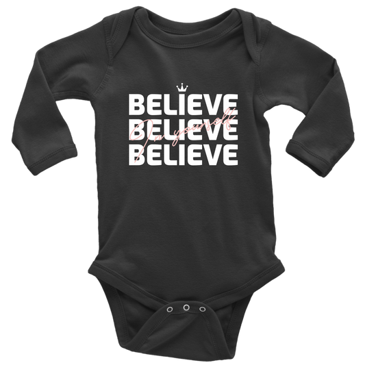 Believe In Yourself Baby Bodysuit - HBS Inspire Me